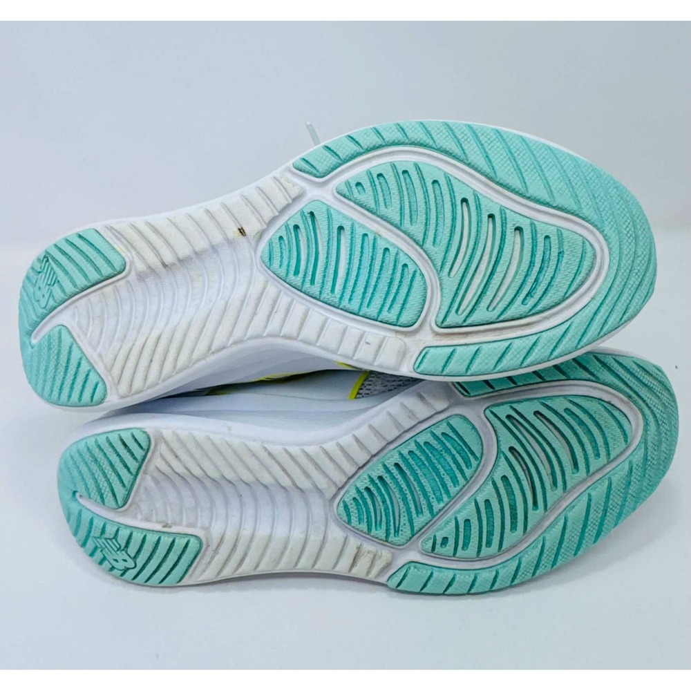 New Balance NB Nergize Sport Snearkers WNRGSM1 Womens Size 7.5 White Aqua Neon - Picture 3 of 11